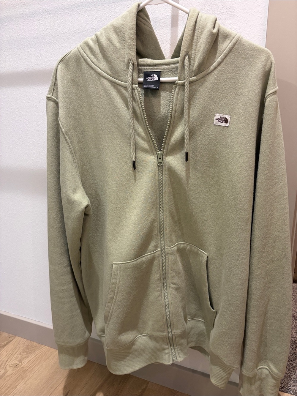 The North Face Sage Green Full-Zip Hoodie